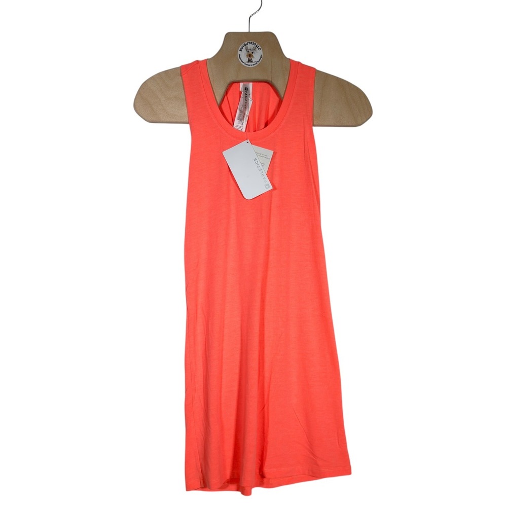 Fabletics Pryor Dress SS Coral Twist Racerback Mini NWT‎